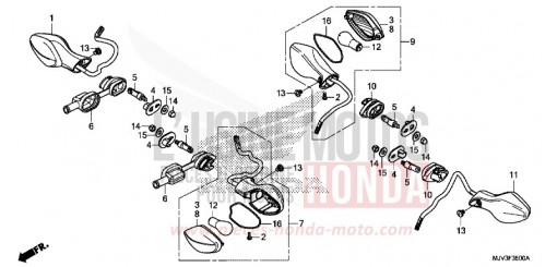CLIGNOTANT CBR500RAF de 2015